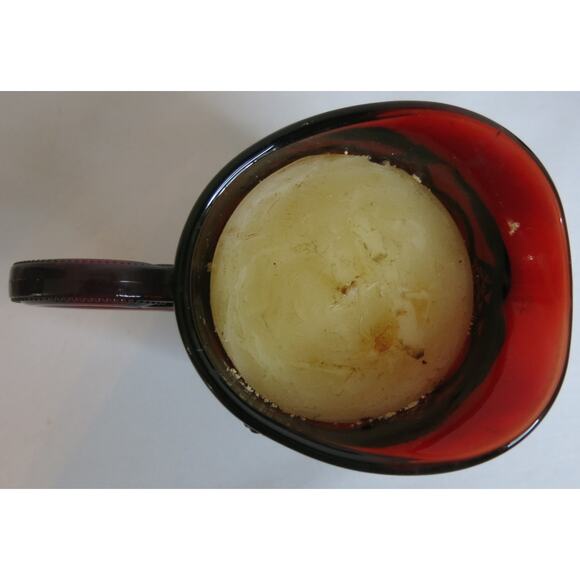 AVON Cape Cod Ruby Red Glass Set 2 Pitchers Strawberry Candle Vintage Cranberry - Picture 4 of 13